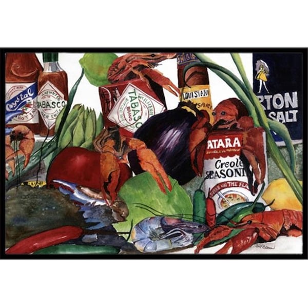 Carolines Treasures Carolines Treasures 8131JMAT 24 x 36 in. Louisiana Spices Indoor Or Outdoor Doormat 8131JMAT - main